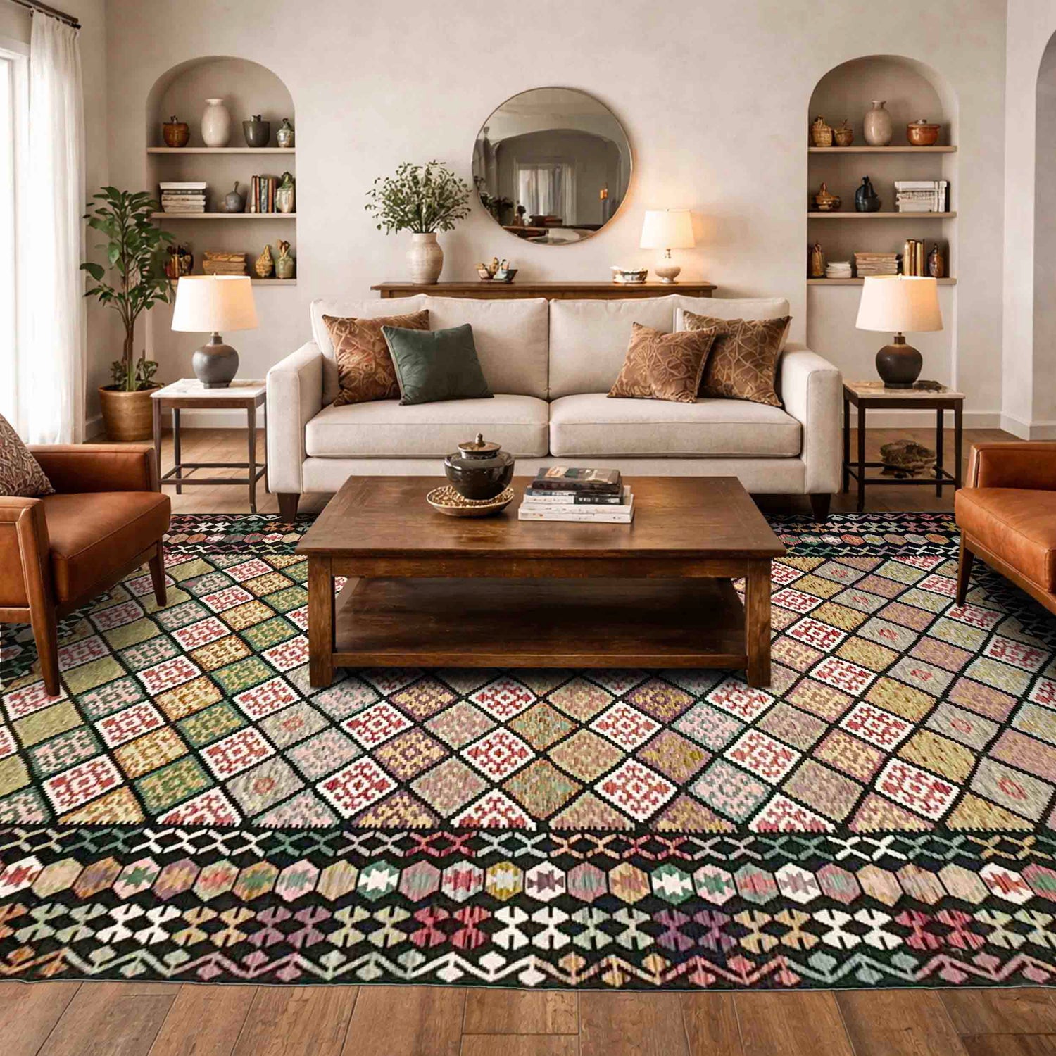 Handmade Vegetable Kilim 9' 9" x 16' 2" (ft) - No. Y39303