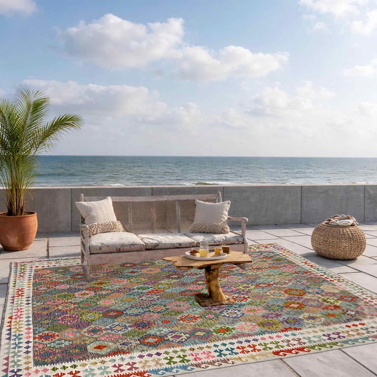 Handmade Vegetable Kilim 10' 0" x 16' 4" (ft) - No. Y39305