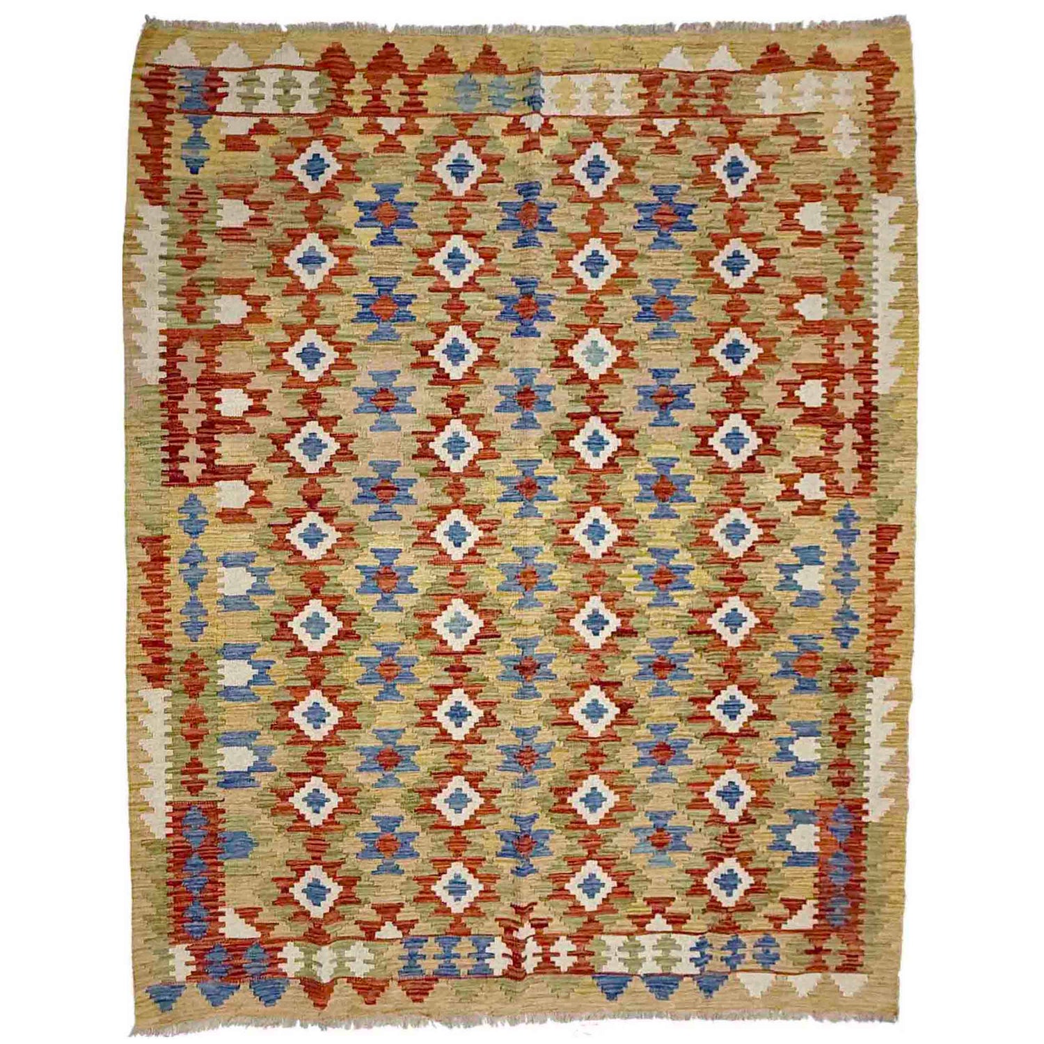 Handmade Vegetable Kelim 6' 0" x 8' 0" (ft) - No. Y39311
