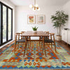 Handmade Vegetable Kelim 5' 8" x 7' 8" (ft) - No. Y39313