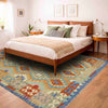 Handmade Vegetable Kilim 5' 10" x 8' 2" (ft) - No. Y39316