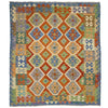 Handmade Vegetable Kilim 6' 0" x 7' 7" (ft) - No. Y39318