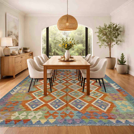 Handmade Vegetable Kilim 5' 10" x 7' 7" (ft) - No. Y39327
