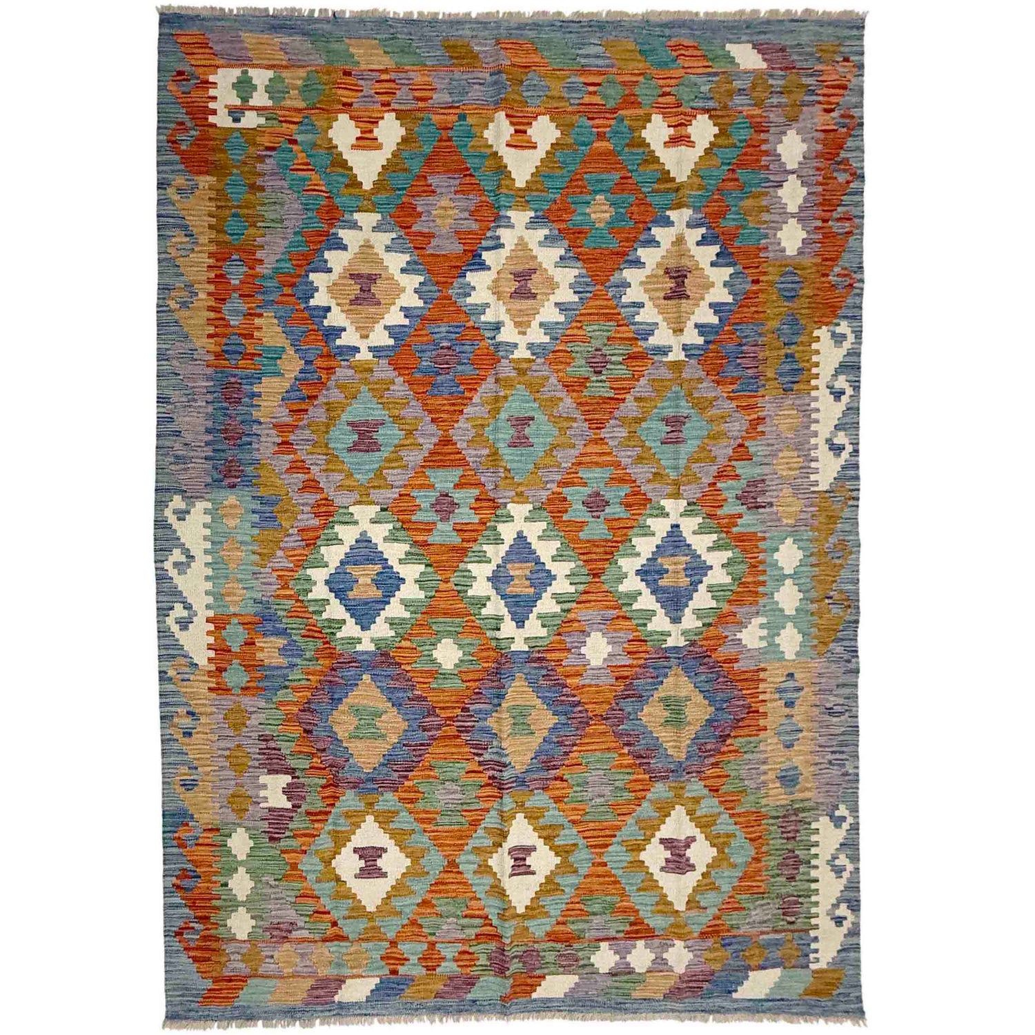 Handmade Vegetable Kelim 5' 8" x 8' 0" (ft) - No. Y39330