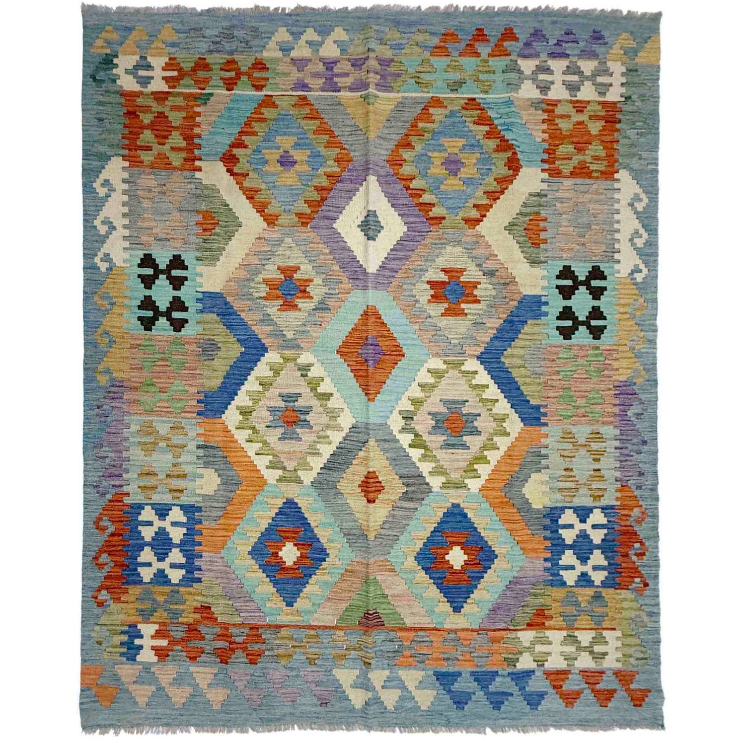 Handmade Vegetable Kilim 5' 10" x 7' 6" (ft) - No. Y39336