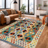 Handmade Vegetable Kelim 4' 2" x 6' 5" (ft) - No. Y39339