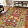 Handmade Vegetable Kilim 4' 2" x 5' 7" (ft) - No. Y39347