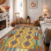 Handmade Vegetable Kelim 4' 2" x 6' 2" (ft) - No. Y39348