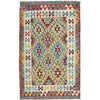 Handmade Vegetable Kelim 3' 4" x 5' 3" (ft) - No. Y39356