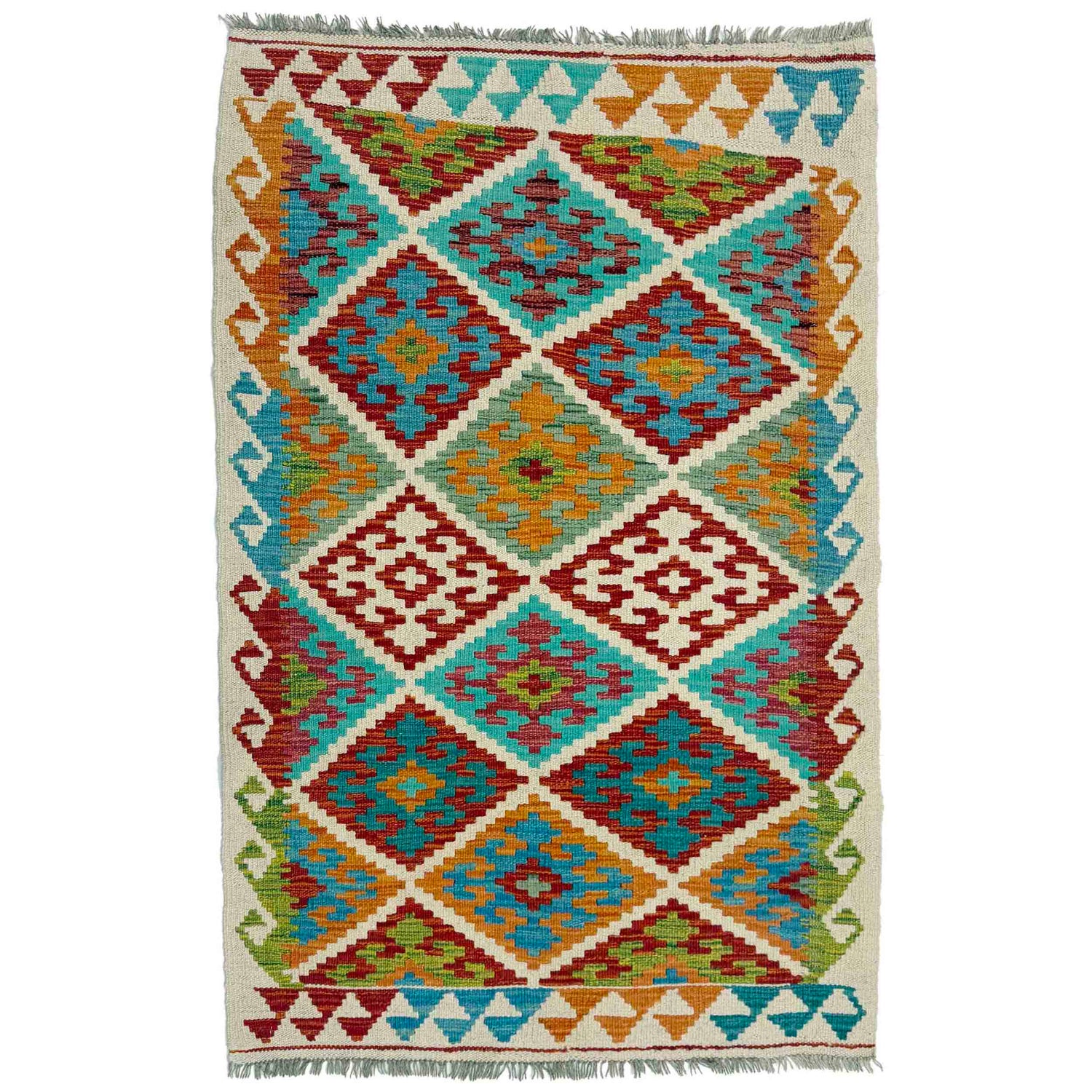Handmade Vegetable Kilim 3' 0" x 4' 10" (ft) - No. Y39357