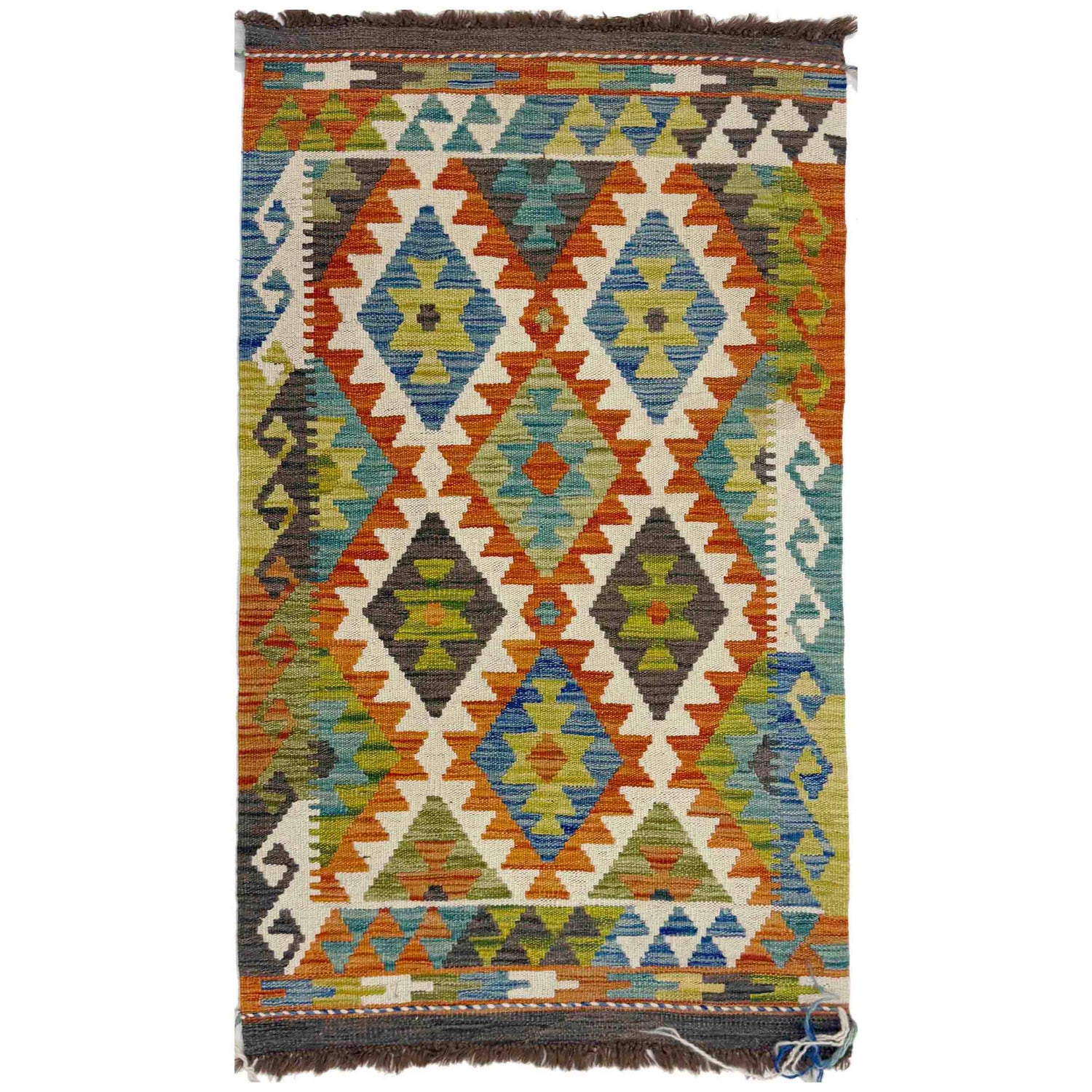 Handmade Vegetable Kelim 2' 5" x 4' 1" (ft) - No. Y39400