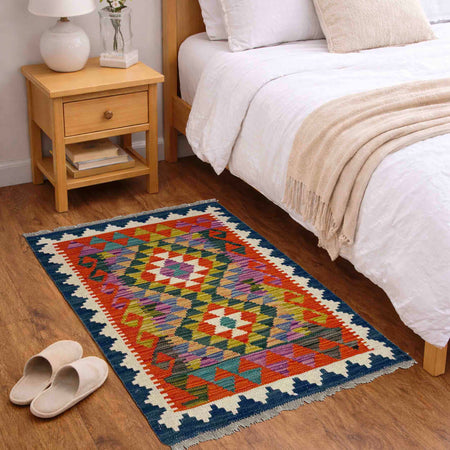 Handmade Vegetable Kilim 2' 0" x 2' 11" (ft) - No. Y39414