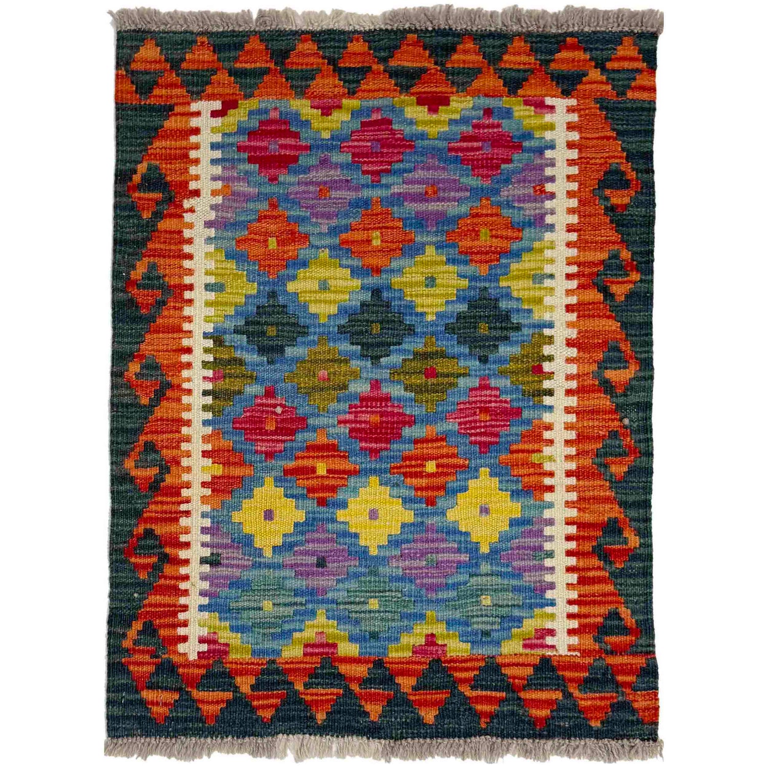 Handmade Vegetable Kilim 2' 0" x 2' 6" (ft) - No. Y39416