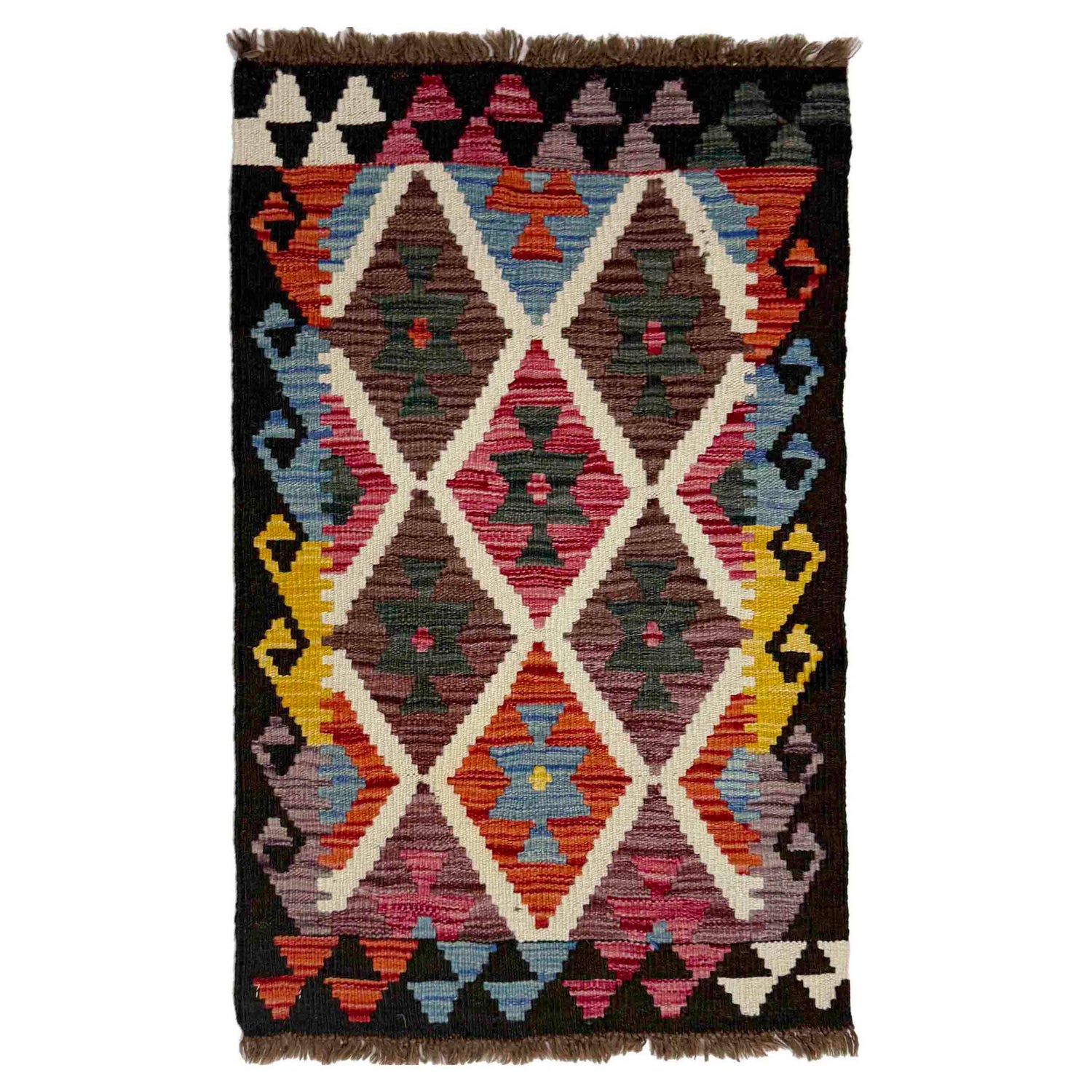 Handmade Vegetable Kilim 1' 11" x 2' 11" (ft) - No. Y39419