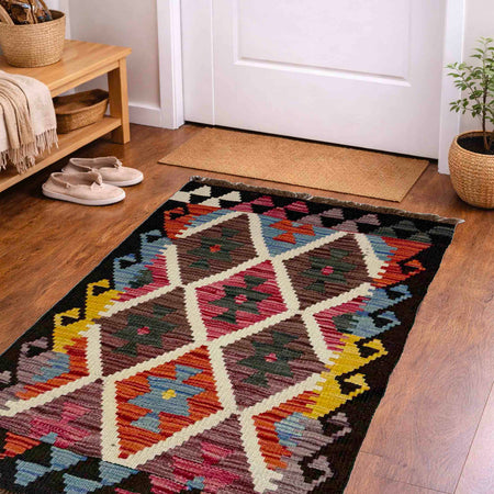 Handmade Vegetable Kilim 1' 11" x 2' 11" (ft) - No. Y39419