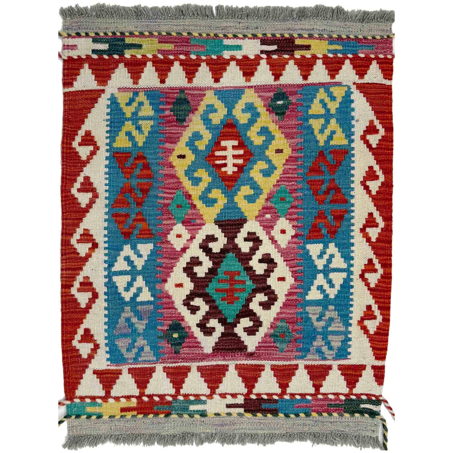 Handmade Vegetable Kelim 2' 2" x 2' 7" (ft) - No. Y39420