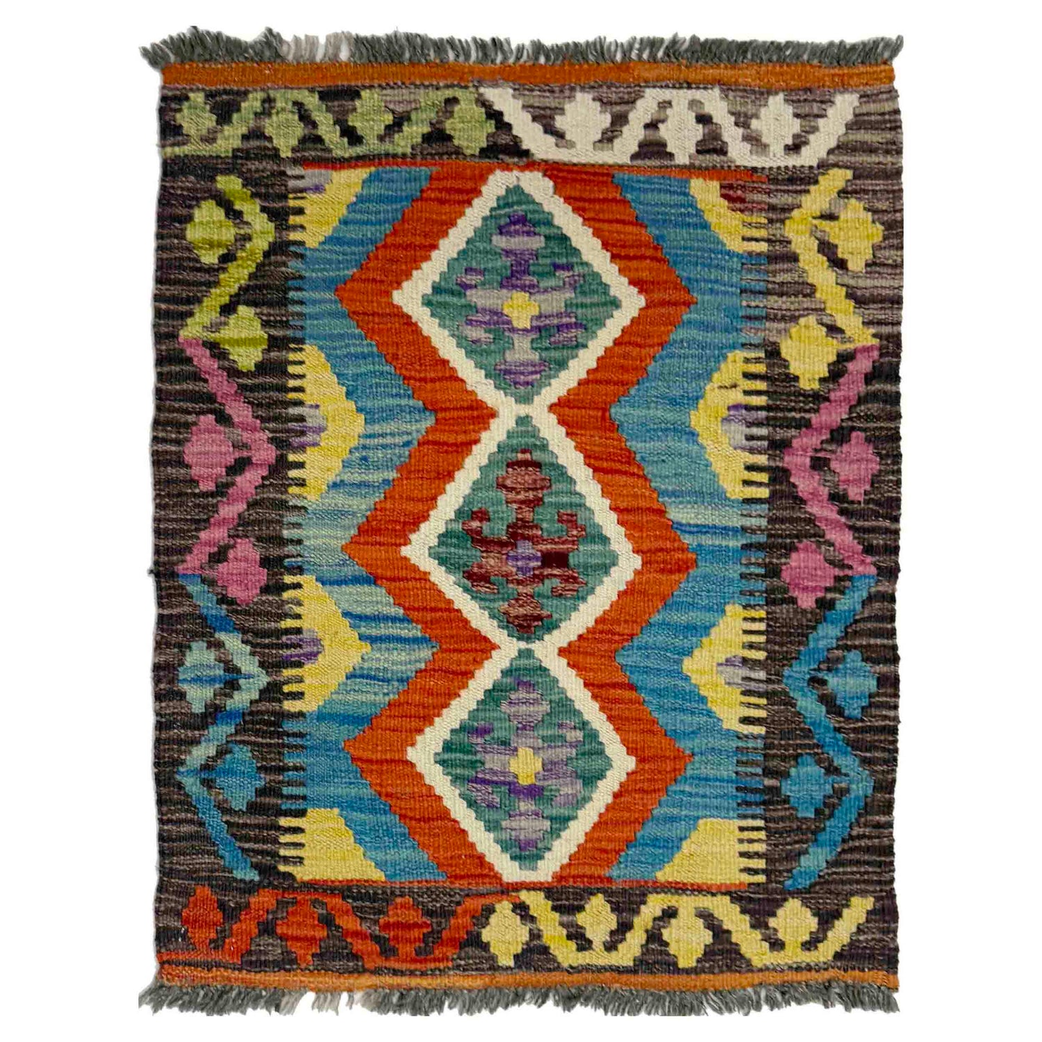 Handmade Vegetable Kelim 2' 0" x 2' 9" (ft) - No. Y39422