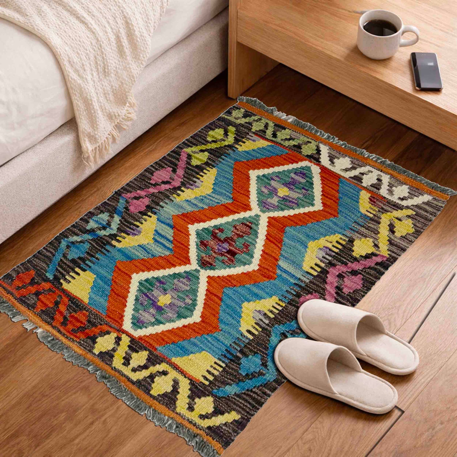 Handmade Vegetable Kelim 2' 0" x 2' 9" (ft) - No. Y39422