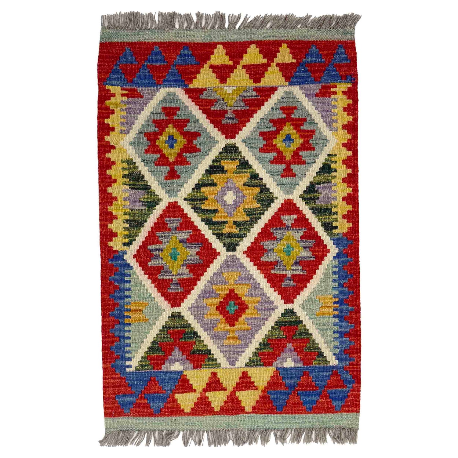 Handmade Vegetable Kilim 2' 0" x 3' 1" (ft) - No. Y39423