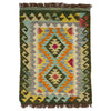 Handmade Vegetable Kilim 2' 0" x 2' 9" (ft) - No. Y39426