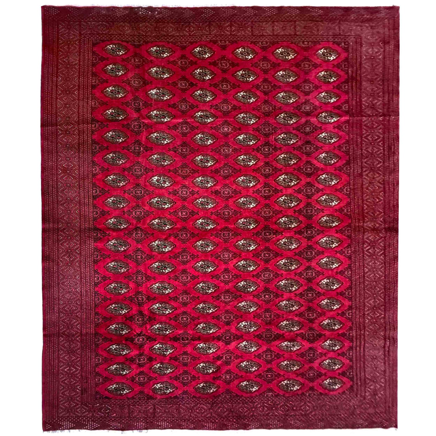Red Color Bokhara Carpet 10' 0" x 11' 11" (ft) - No. Y39436
