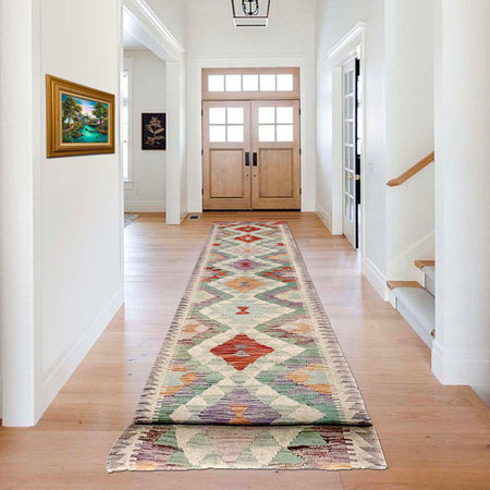 Vegetable Kelim Runner 2' 7" x 15' 11" (ft) - No. Y39440