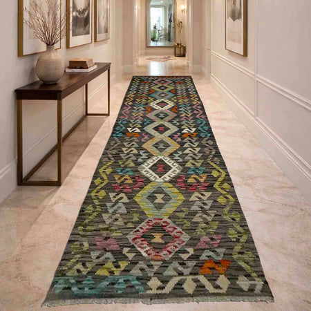 Vegetable Kelim Runner 2' 8" x 9' 9" (ft) - No. Y39442