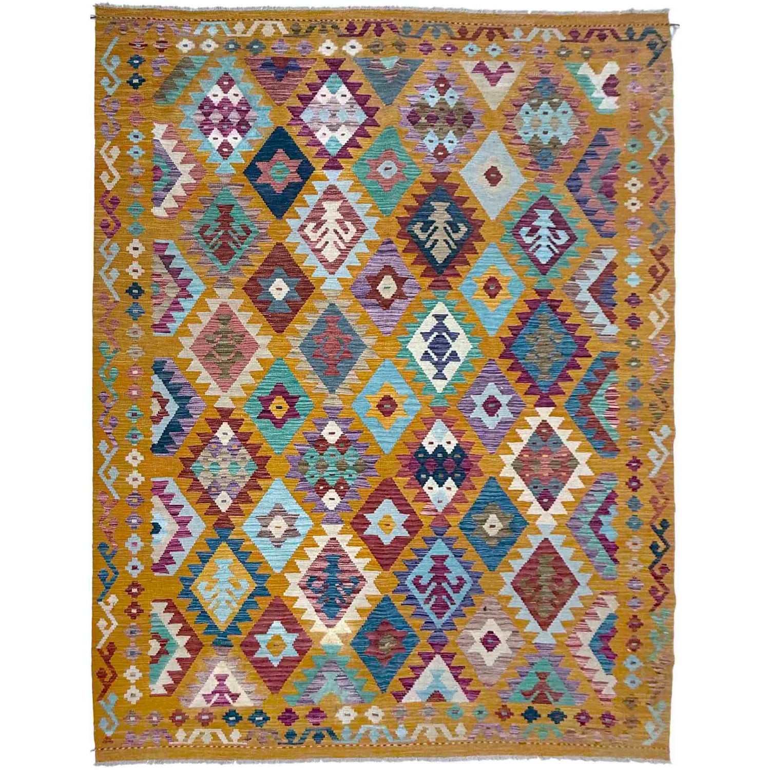 Handmade Vegetable Kelim 6' 9" x 9' 5" (ft) - No. Y39446