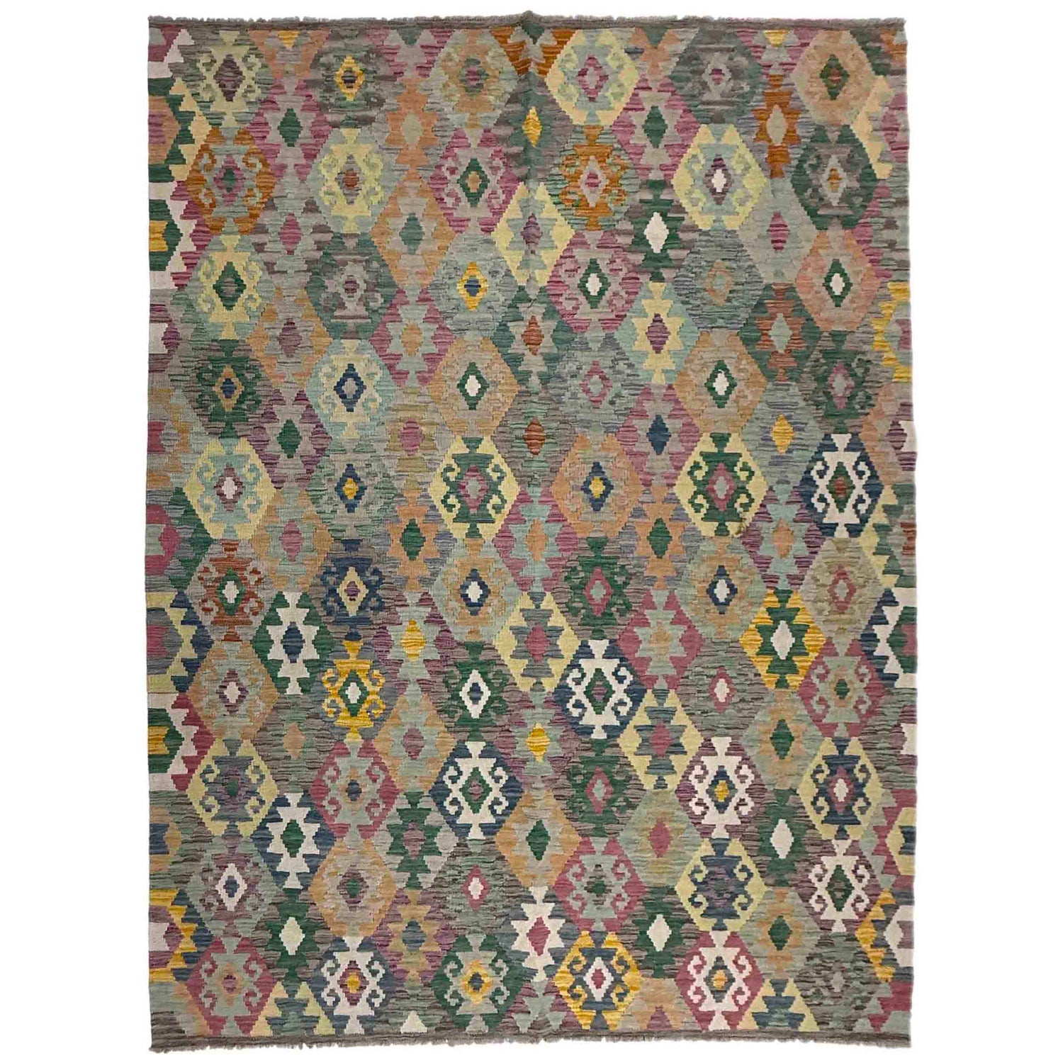 Handmade Vegetable Kilim 5' 10" x 8' 3" (ft) - No. Y39448