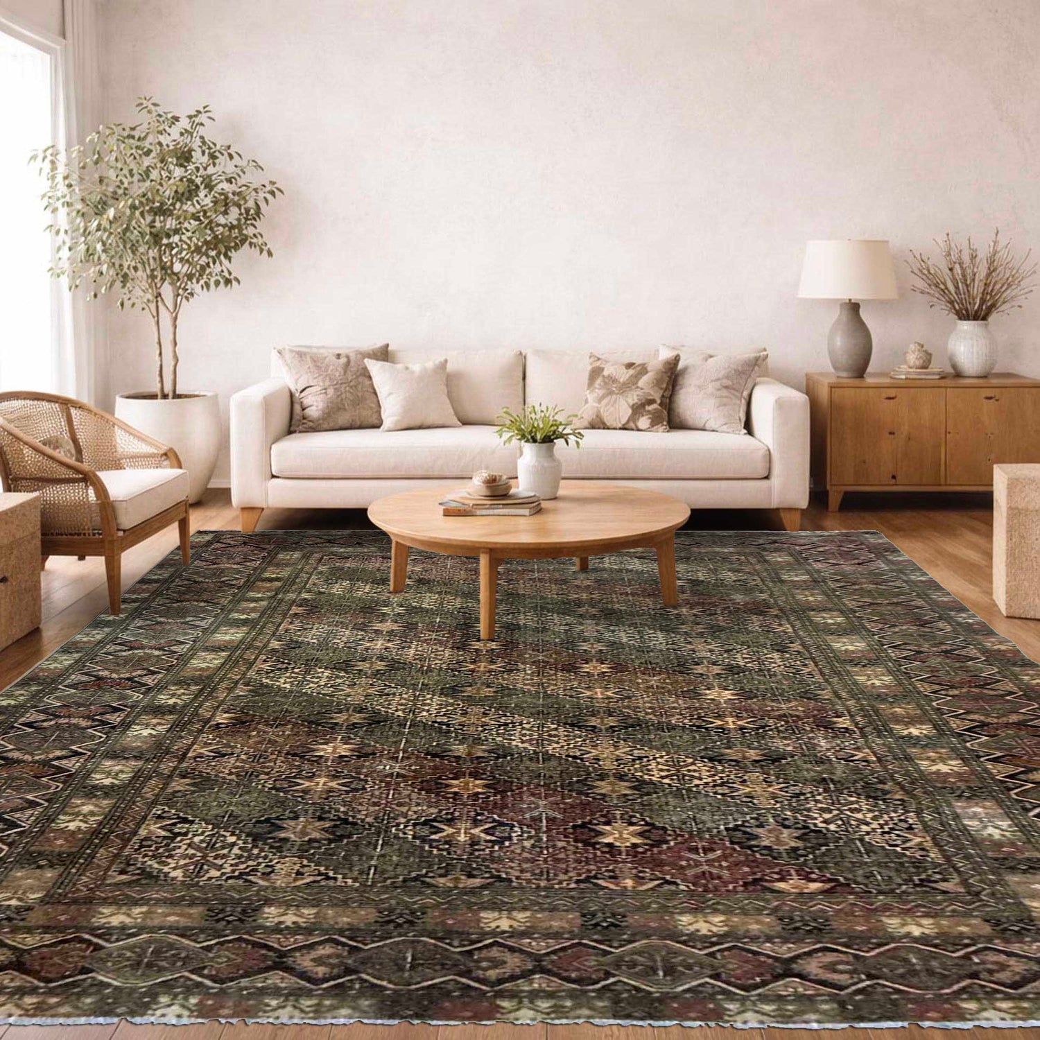 Floral Design Rug 7' 6" x 10' 10" (ft) - No. Y39454