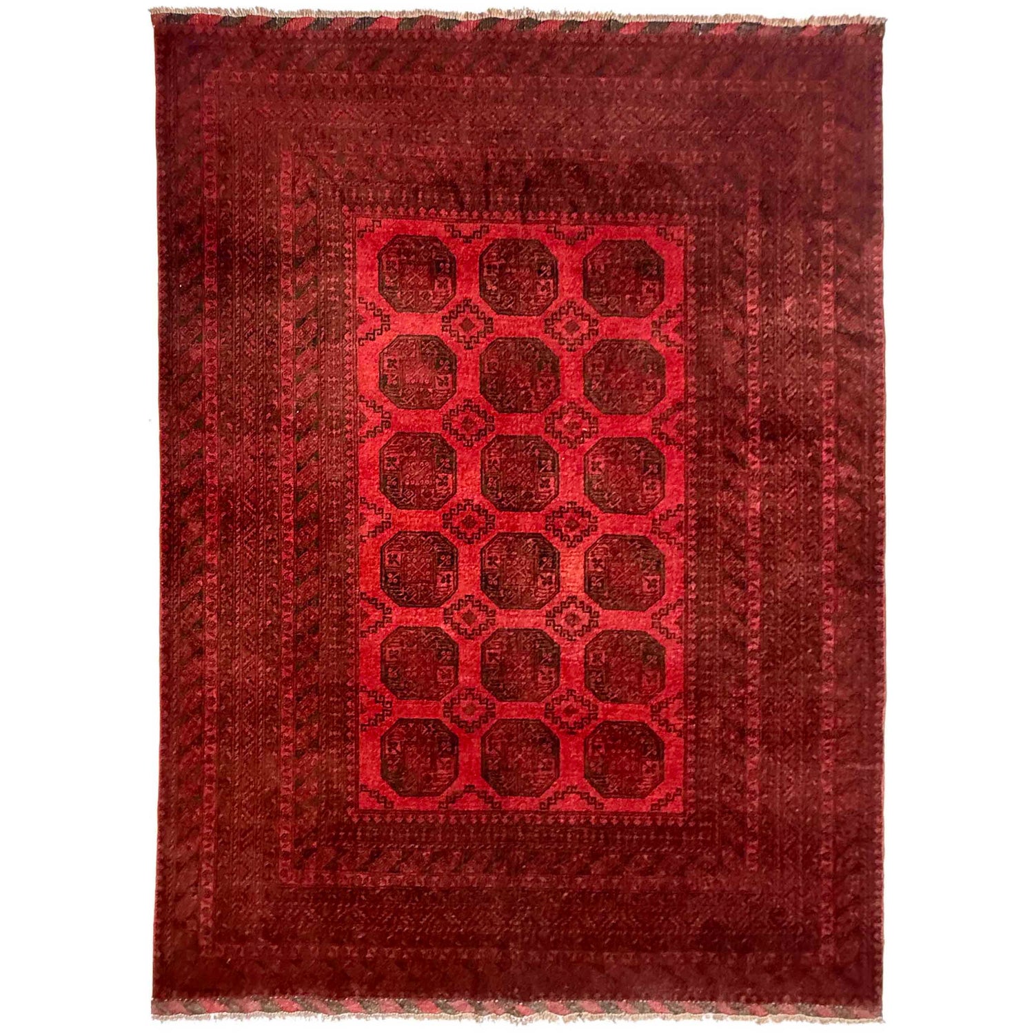 Traditional Red Fil pa Carpet 6' 8" x 8' 10" (ft) - No. Y39455