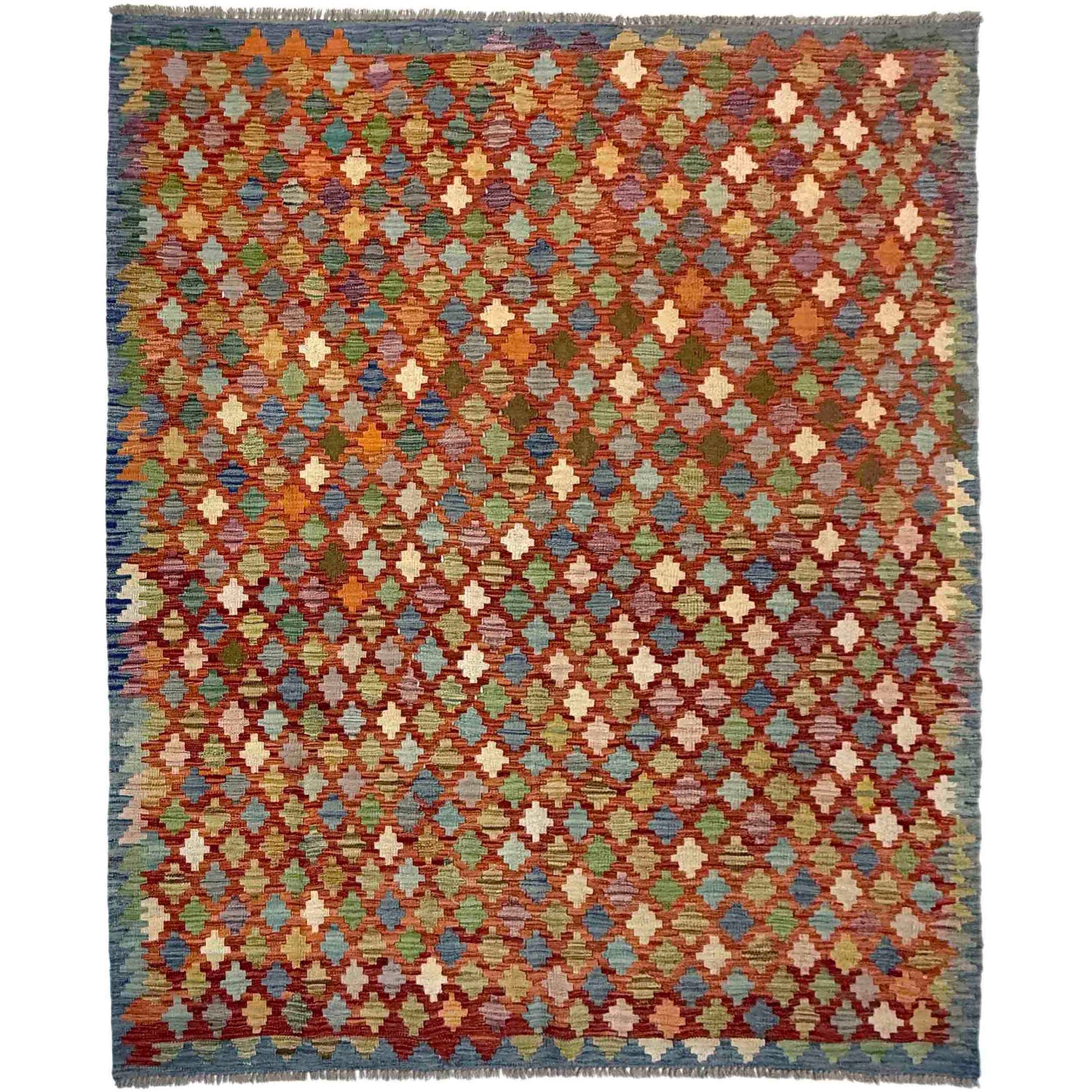 Handmade Vegetable Kelim 5' 11" x 8' 0" (ft) - No. Y39464