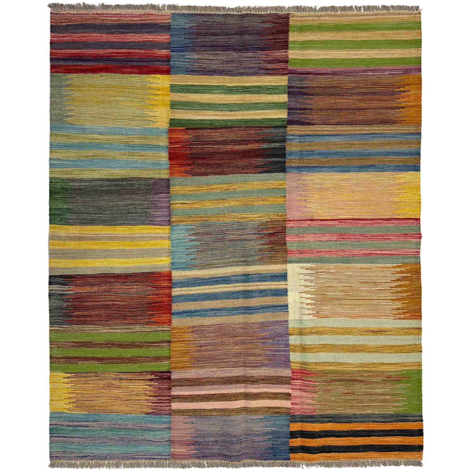 Handmade Vegetable Kilim 4' 9" x 6' 6" (ft) - No. Y39489