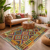 Handmade Vegetable Kelim 4' 2" x 6' 11" (ft) - No. Y39491