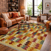 Handmade Vegetable Kelim 4' 1" x 5' 10" (ft) - No. Y39495