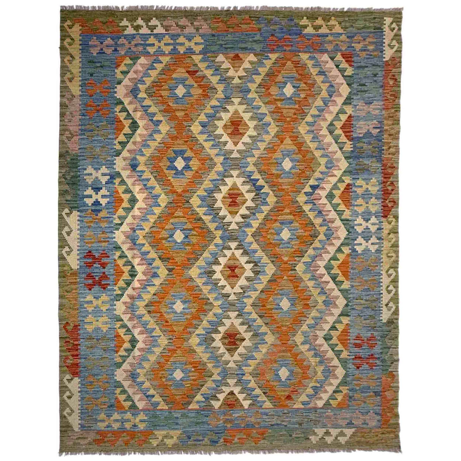 Handmade Vegetable Kilim 5' 9" x 8' 1" (ft) - No. Y39502
