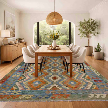 Handmade Vegetable Kilim 5' 9" x 8' 1" (ft) - No. Y39502