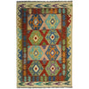 Handmade Vegetable Kelim 4' 0" x 6' 6" (ft) - No. Y39507