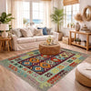 Handmade Vegetable Kelim 3' 9" x 5' 7" (ft) - No. Y39513