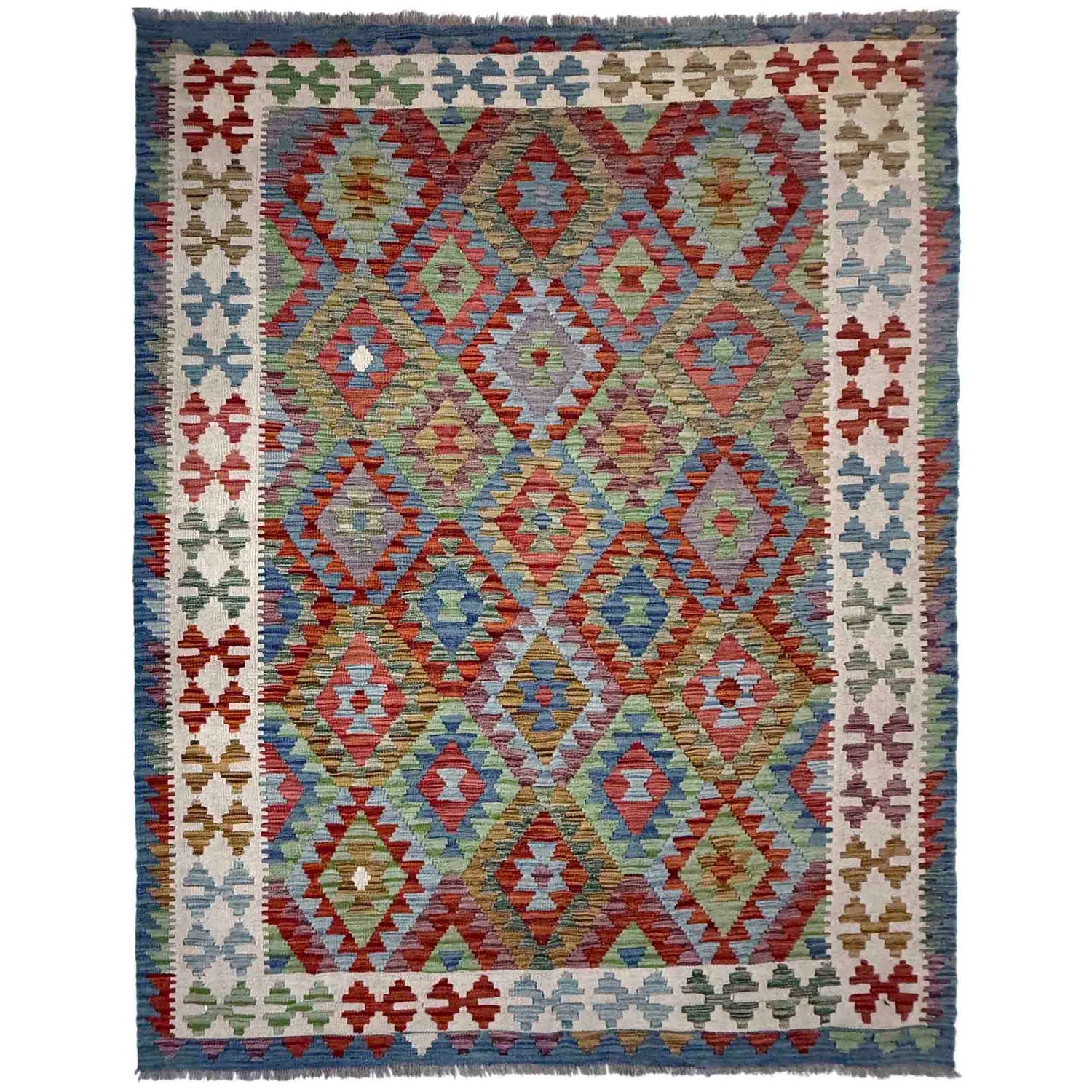 Handmade Vegetable Kelim 5' 10" x 8' 1" (ft) - No. Y39523