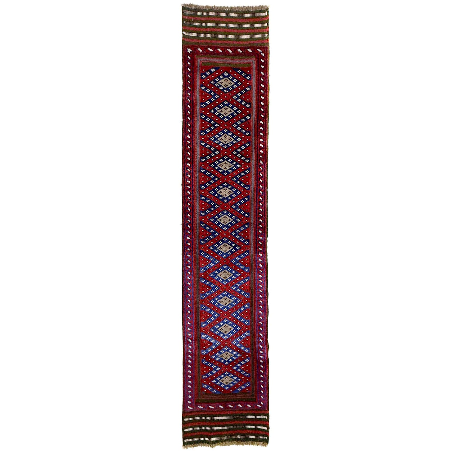Red Color Mashwani Short Runner 1' 10" x 8' 4" (ft) - No. Y39532