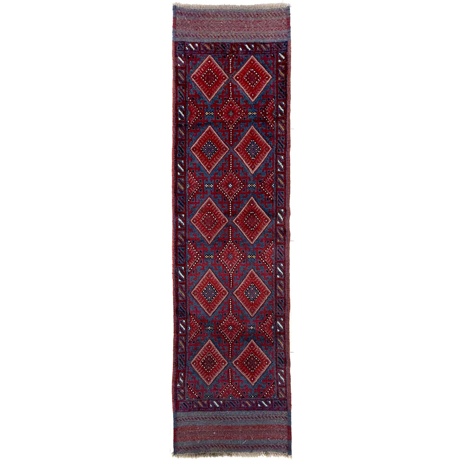 Red Color Mashwani Short Runner 2' 1" x 7' 9" (ft) - No. Y39535