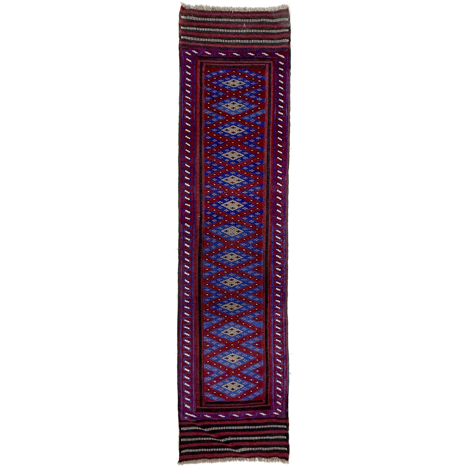 Blue Color Mashwani Short Runner 1' 11" x 8' 5" (ft) - No. Y39542