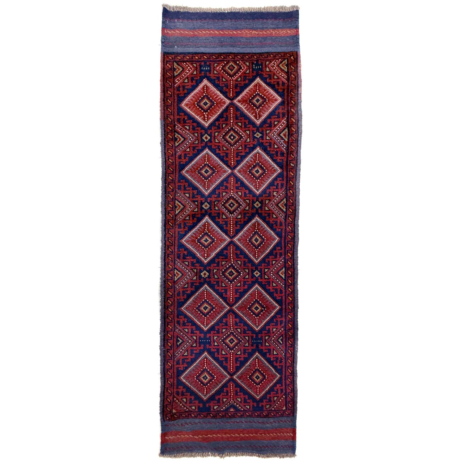 Red Color Mashwani Short Runner 2' 0" x 8' 8" (ft) - No. Y39543