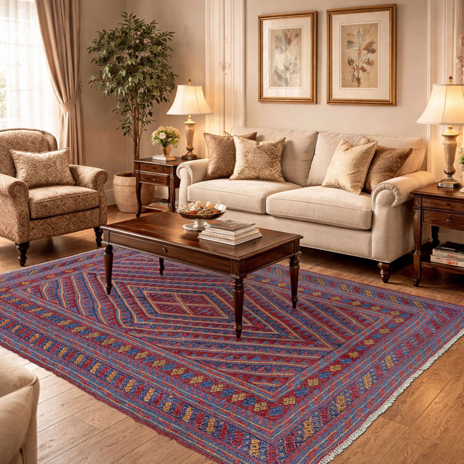 Multi Mashwani Rug 5' 1" x 6' 3" (ft) - No. Y39550