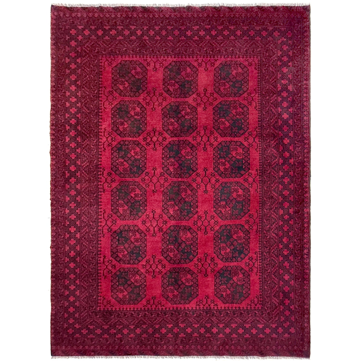 Traditional Red Fil pa Carpet 6' 8" x 9' 5" (ft) - No. Y39554