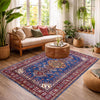 Blue Color Handmade Kazak Rug 3' 11" x 6' 1" (ft) - No. Y39556