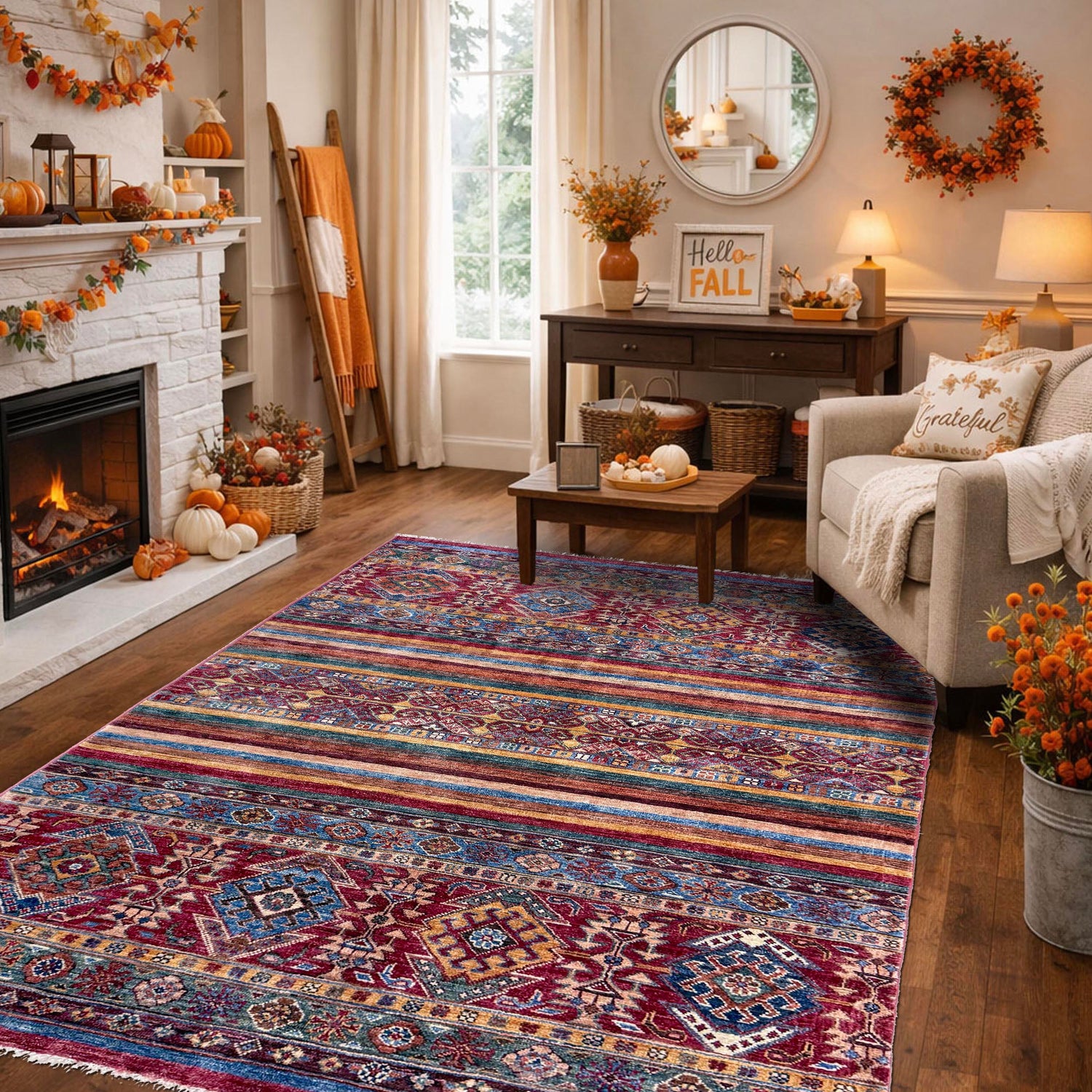 Oriental Khorjin Carpet 4' 1" x 6' 0" (ft) - No. Y39558