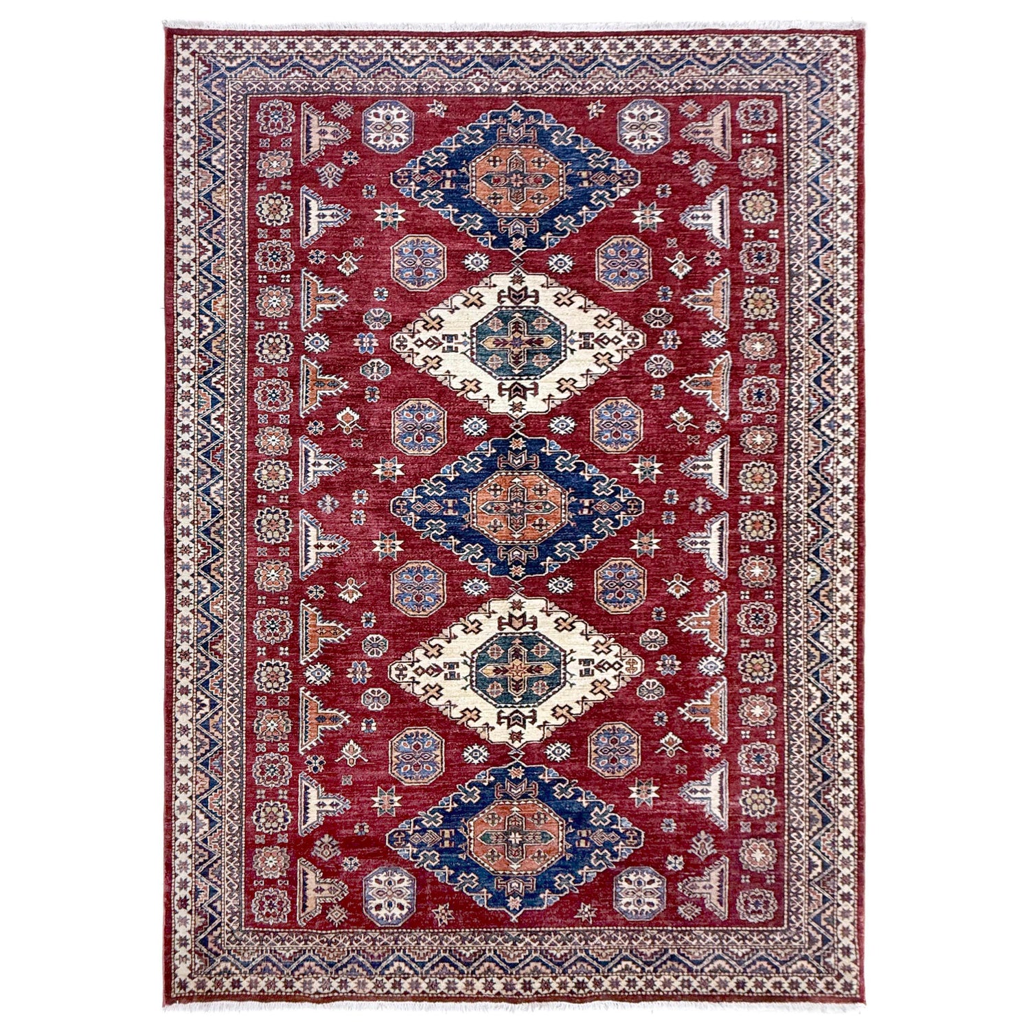 Fine Kazak Carpet 6' 9" x 10' 0" (ft) - No. Y39562