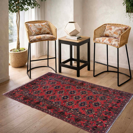 Handmade Balochi Rug 3' 3" x 4' 5" (ft) - No. Y39563